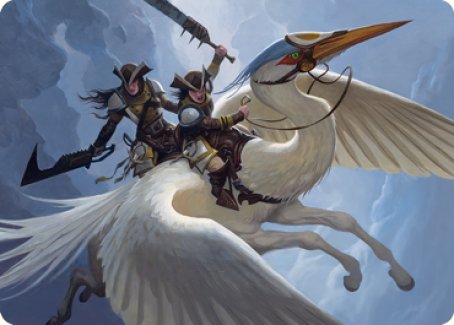 Gryffwing Cavalry Art Card [Innistrad: Crimson Vow Art Series] | Jack's On Queen