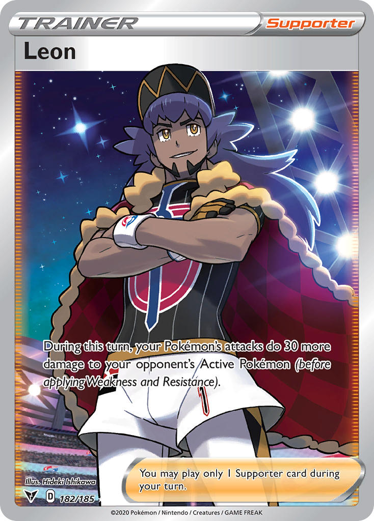Leon (182/185) [Sword & Shield: Vivid Voltage] | Jack's On Queen