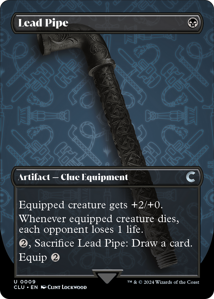 Lead Pipe (Borderless) [Ravnica: Clue Edition] | Jack's On Queen