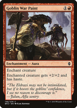 Goblin War Paint [Battle for Zendikar] | Jack's On Queen