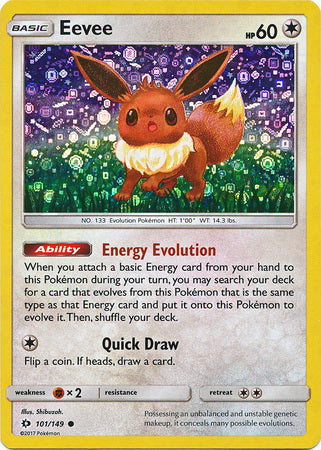 Eevee (101/149) (General Mills Promo) [Sun & Moon: Base Set] | Jack's On Queen