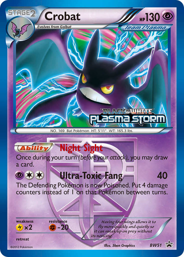 Crobat (BW51) [Black & White: Black Star Promos] | Jack's On Queen