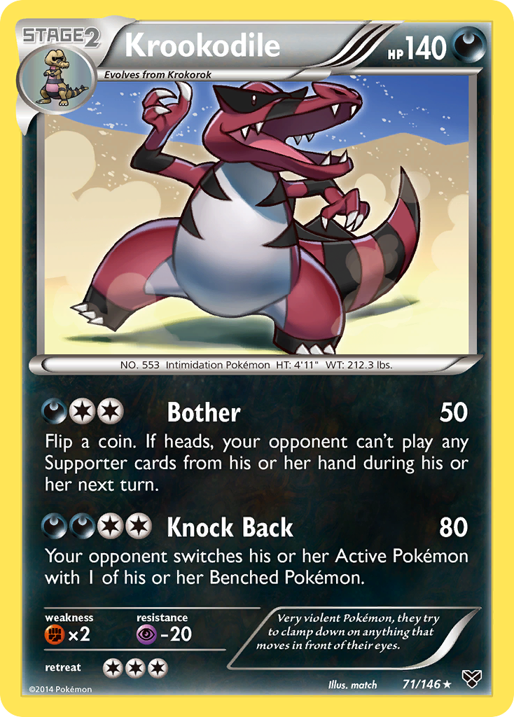 Krookodile (71/146) [XY: Base Set] | Jack's On Queen