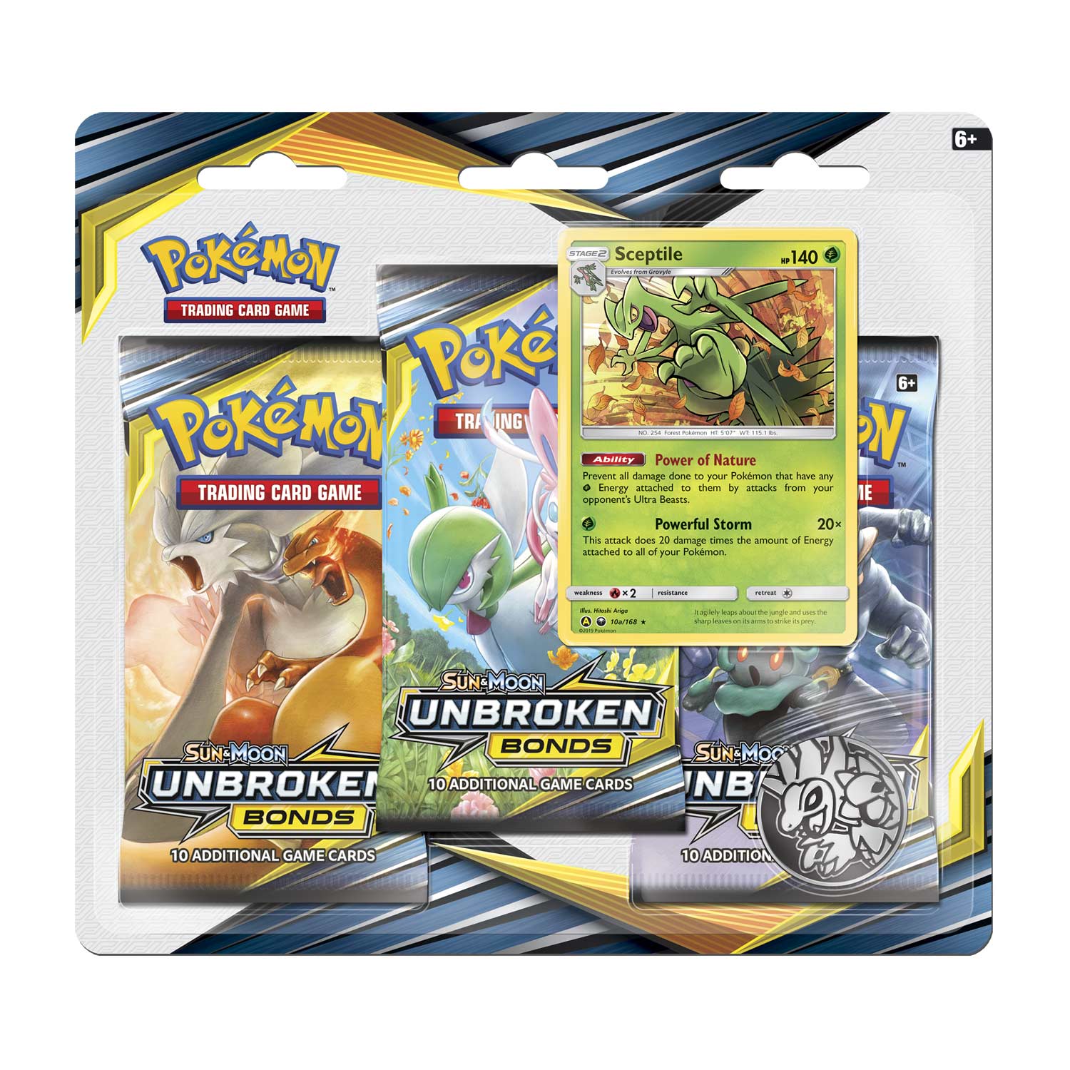 Sun & Moon: Unbroken Bonds - 3-Pack Blister (Sceptile) | Jack's On Queen