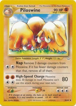 Piloswine (36/64) [Neo Revelation Unlimited] | Jack's On Queen