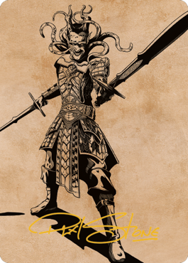 Zevlor, Elturel Exile Art Card (78) (Gold-Stamped Signature) [Commander Legends: Battle for Baldur's Gate Art Series] | Jack's On Queen