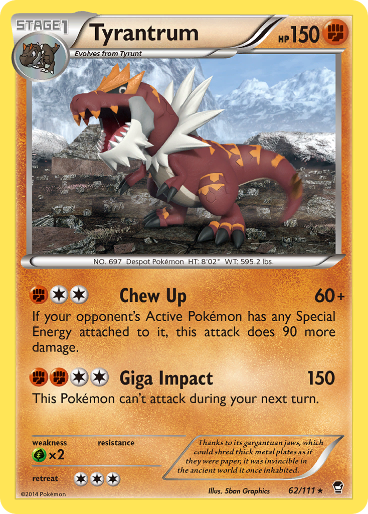 Tyrantrum (62/111) [XY: Furious Fists] | Jack's On Queen