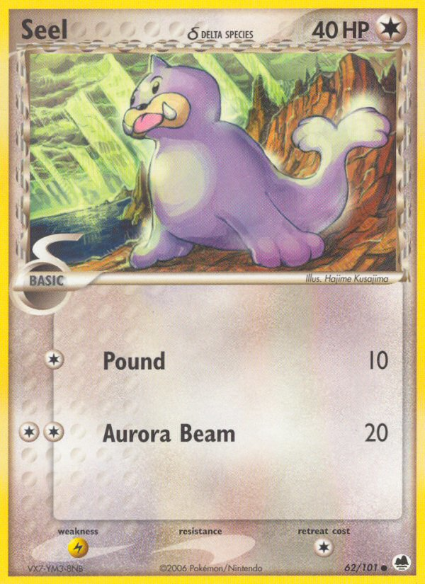 Seel (62/101) (Delta Species) [EX: Dragon Frontiers] | Jack's On Queen