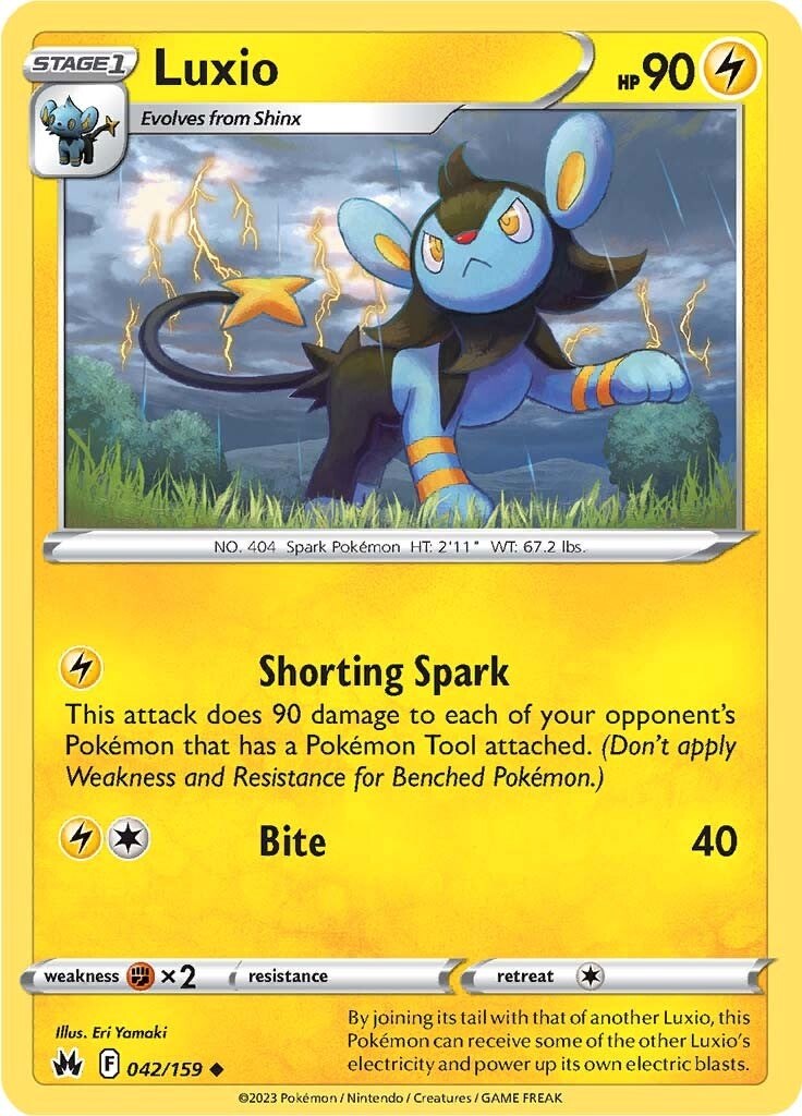 Luxio (042/159) (42) [Sword & Shield: Crown Zenith] | Jack's On Queen