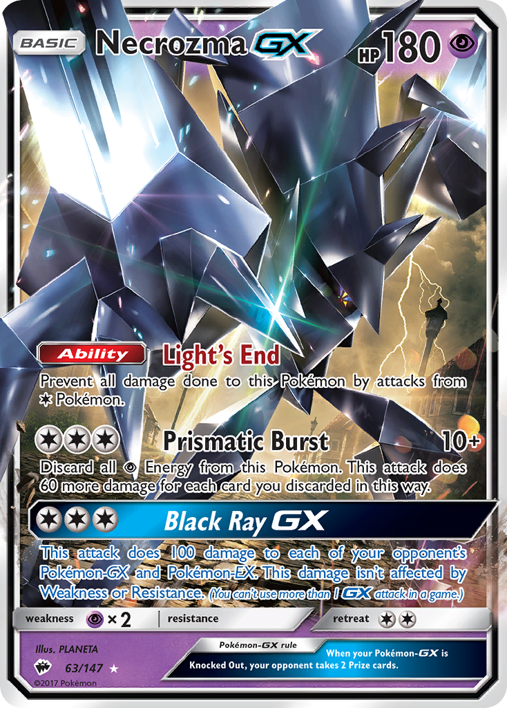 Necrozma GX (63/147) [Sun & Moon: Burning Shadows] | Jack's On Queen