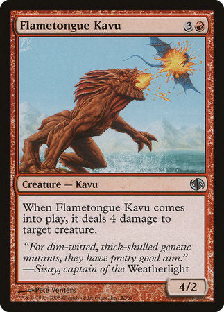 Flametongue Kavu [Duel Decks: Jace vs. Chandra] | Jack's On Queen