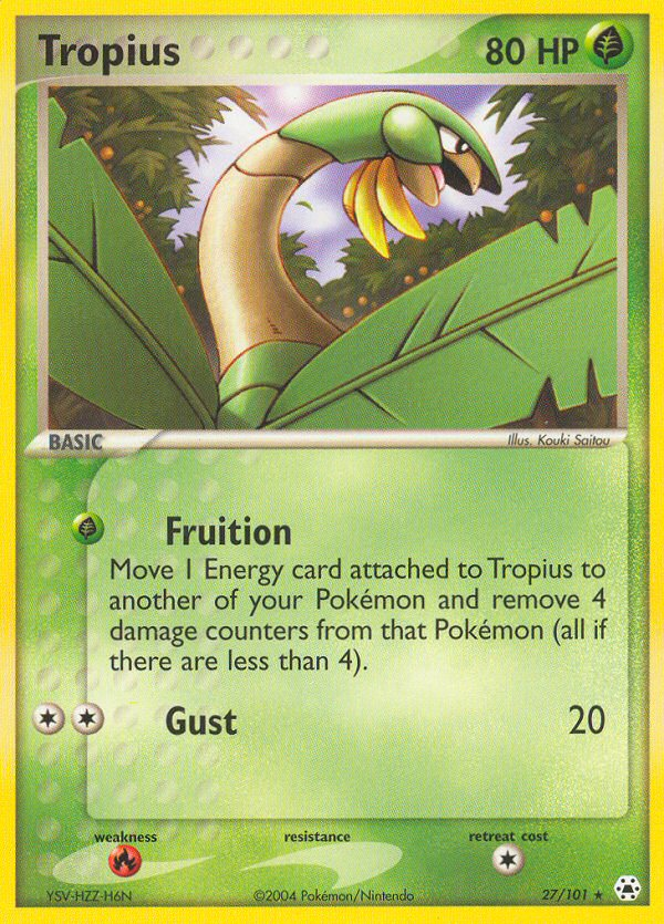 Tropius (27/101) [EX: Hidden Legends] | Jack's On Queen