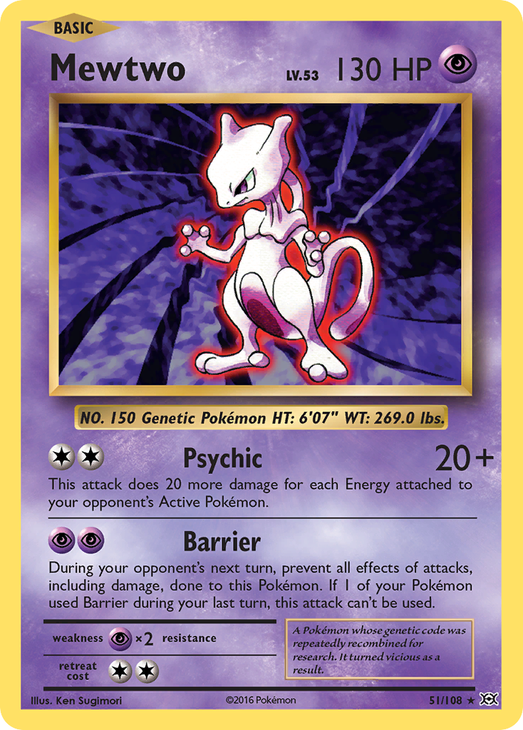 Mewtwo (51/108) [XY: Evolutions] | Jack's On Queen