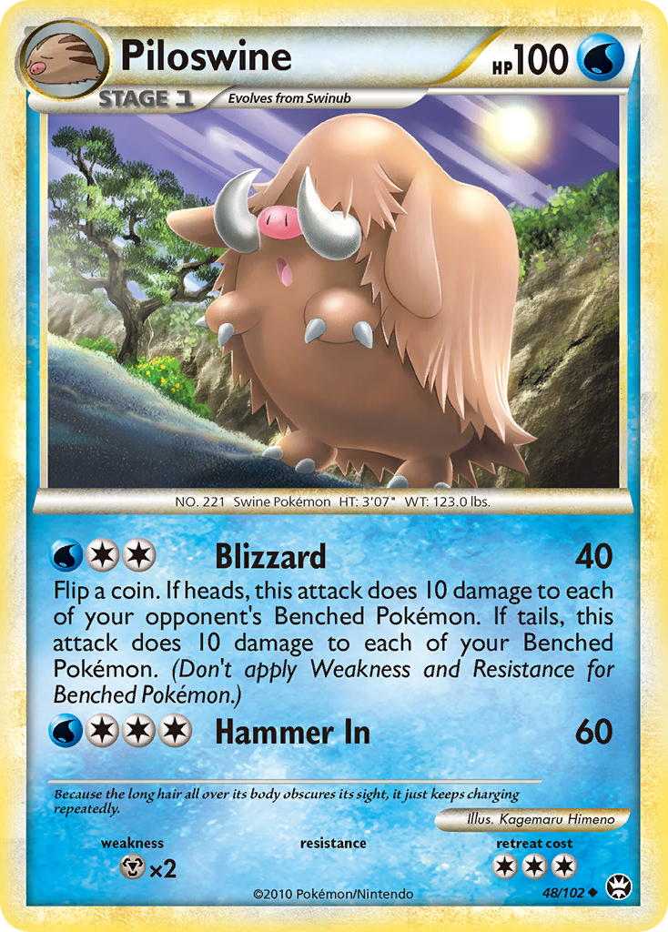 Piloswine (48/102) [HeartGold & SoulSilver: Triumphant] | Jack's On Queen