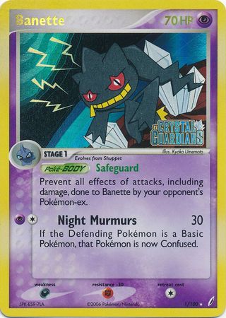 Banette (1/100) (Stamped) [EX: Crystal Guardians] | Jack's On Queen