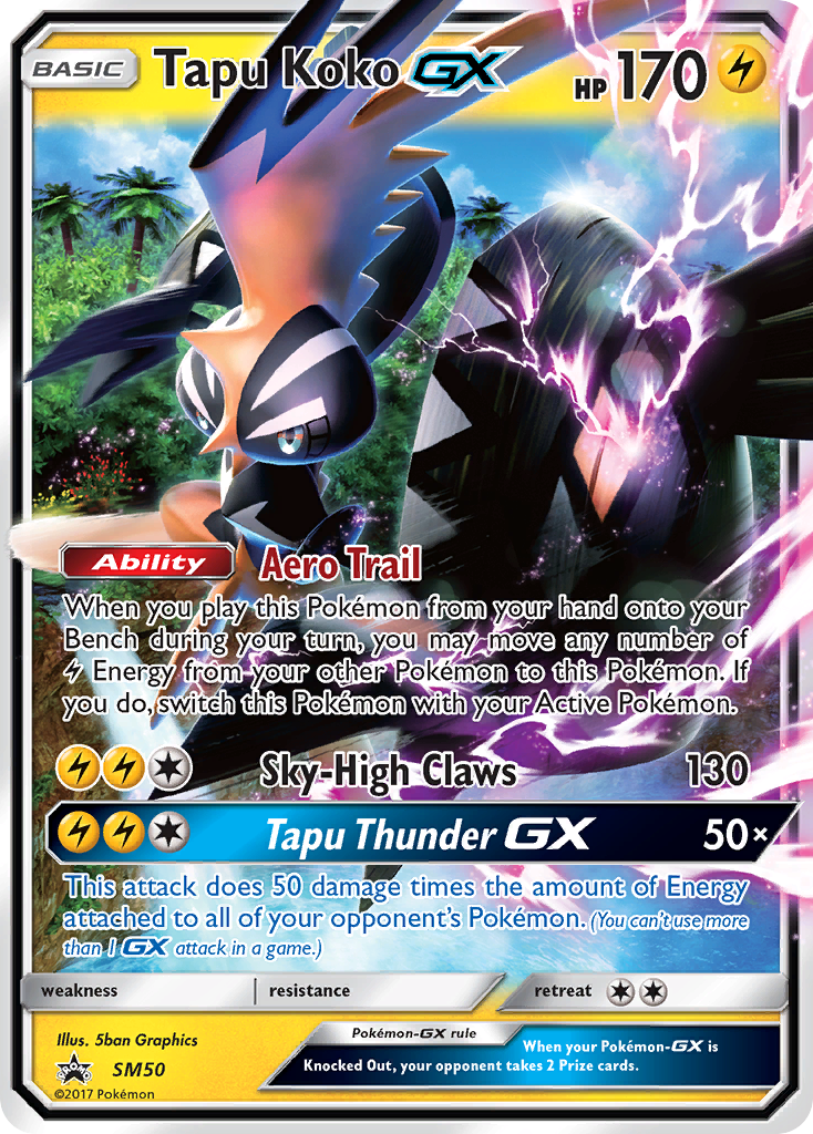 Tapu Koko GX (SM50) [Sun & Moon: Black Star Promos] | Jack's On Queen