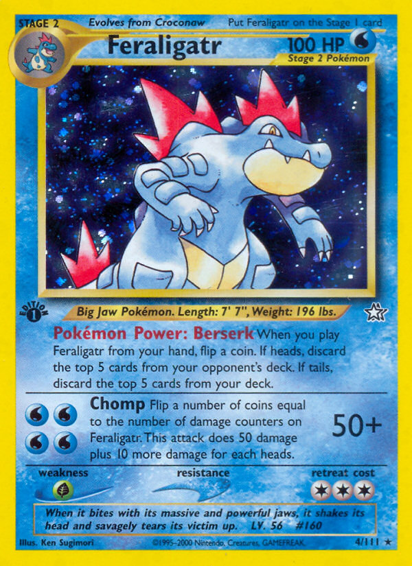 Feraligatr (4/111) [Neo Genesis 1st Edition] | Jack's On Queen