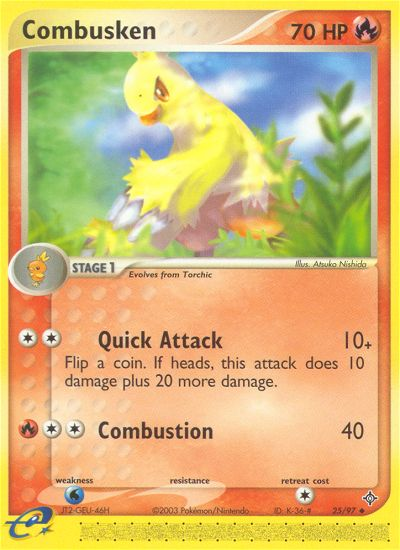 Combusken (25/97) [EX: Dragon] | Jack's On Queen