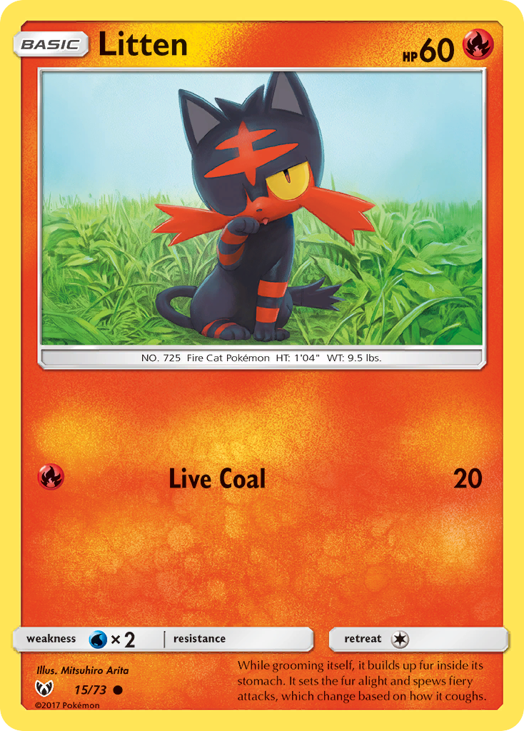 Litten (15/73) [Sun & Moon: Shining Legends] | Jack's On Queen