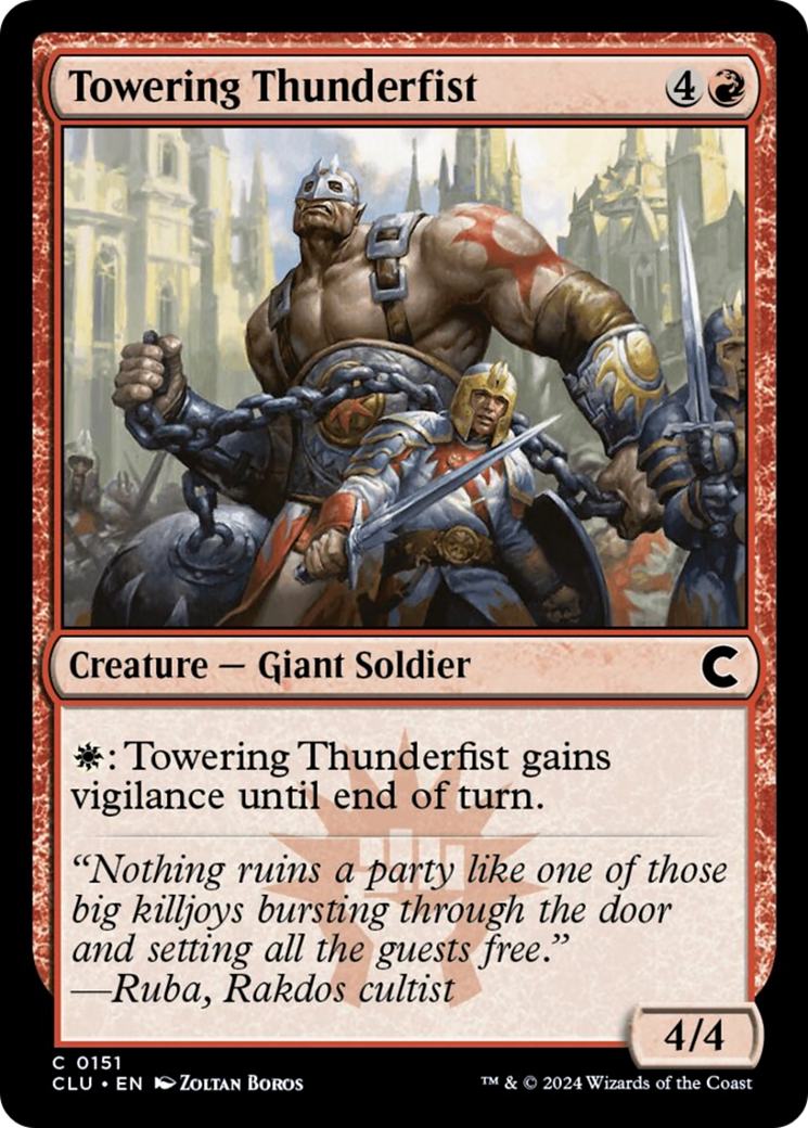 Towering Thunderfist [Ravnica: Clue Edition] | Jack's On Queen