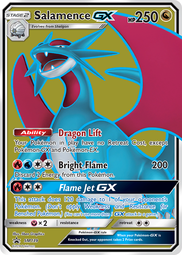 Salamence GX (SM139) [Sun & Moon: Black Star Promos] | Jack's On Queen