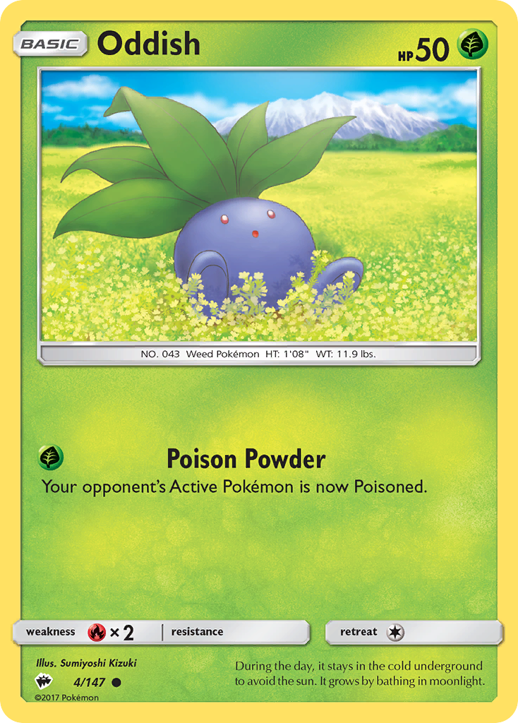 Oddish (4/147) [Sun & Moon: Burning Shadows] | Jack's On Queen