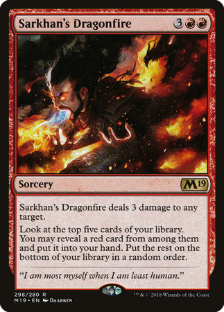 Sarkhan's Dragonfire [Core Set 2019] | Jack's On Queen