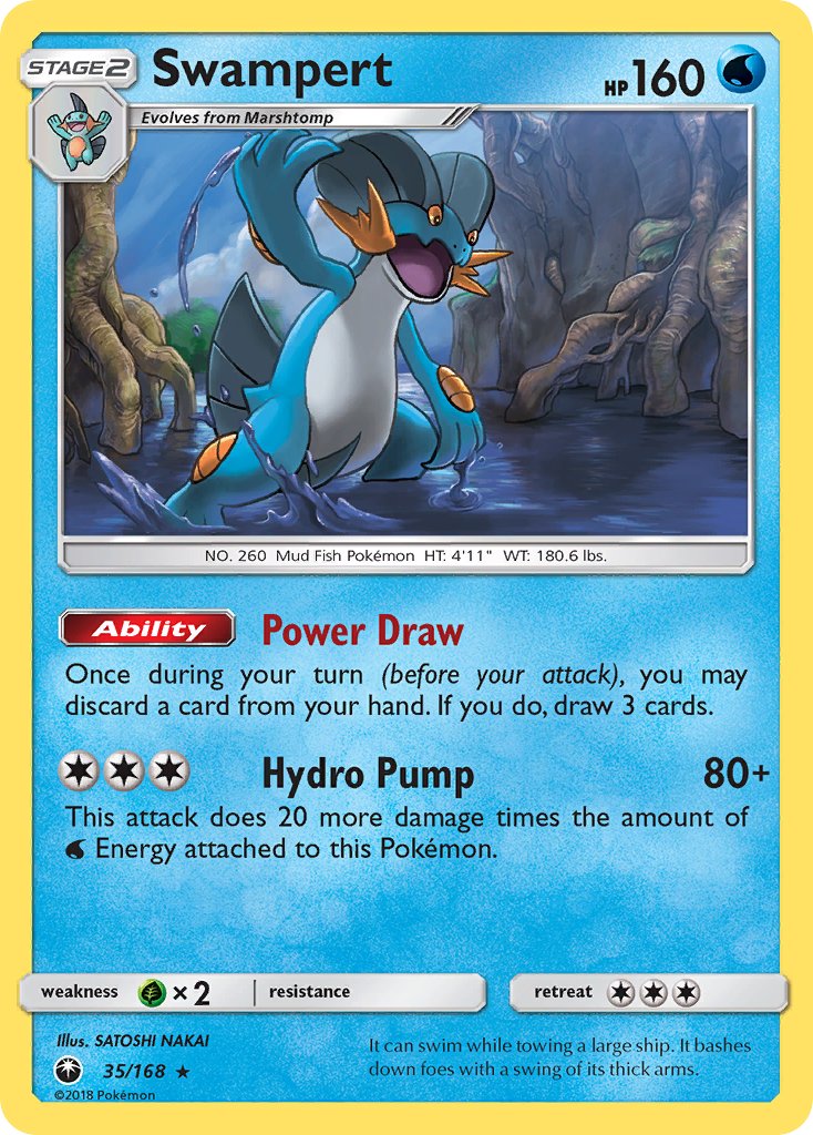 Swampert (35/168) (Theme Deck Exclusive) [Sun & Moon: Celestial Storm] | Jack's On Queen