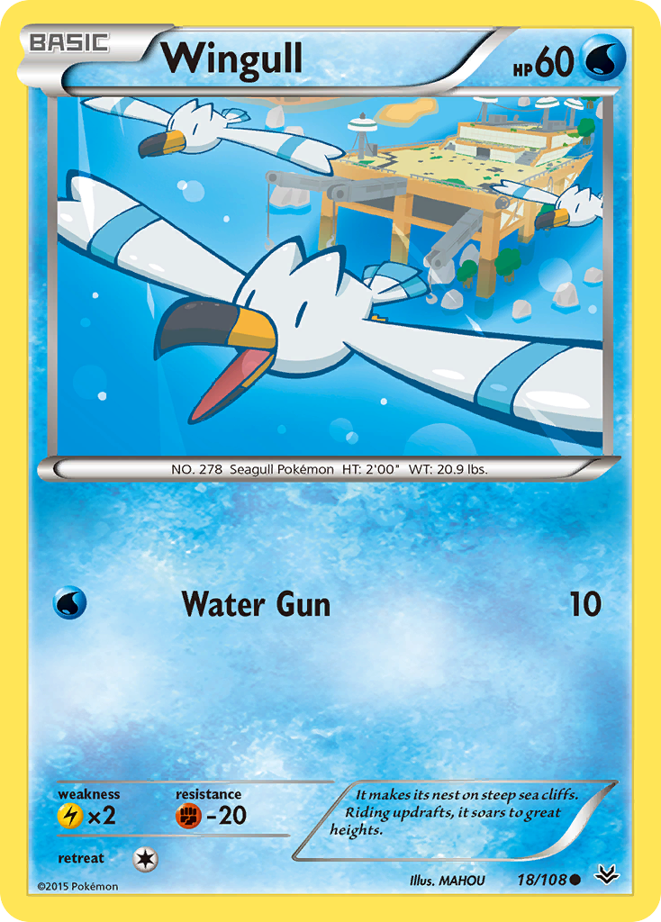 Wingull (18/108) [XY: Roaring Skies] | Jack's On Queen