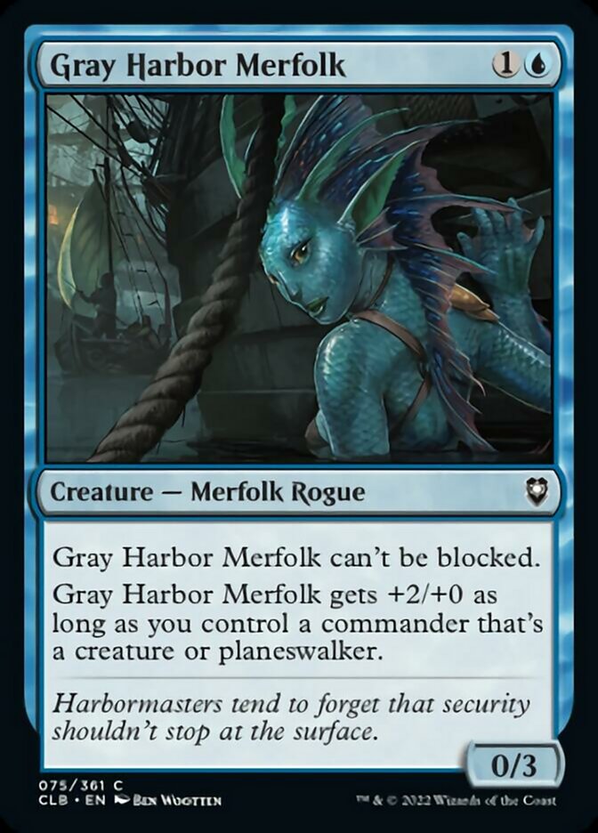 Gray Harbor Merfolk [Commander Legends: Battle for Baldur's Gate] | Jack's On Queen