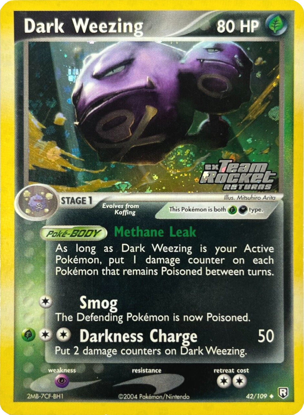 Dark Weezing (42/109) (Stamped) [EX: Team Rocket Returns] | Jack's On Queen