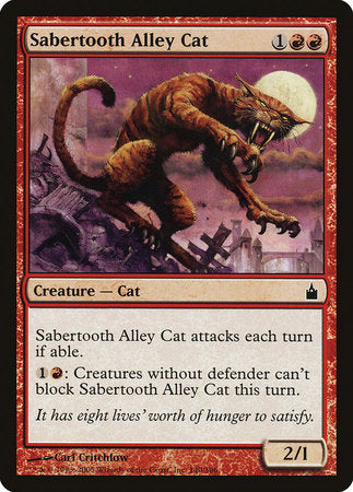Sabertooth Alley Cat [Ravnica: City of Guilds] | Jack's On Queen