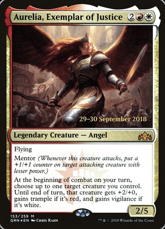 Aurelia, Exemplar of Justice [Guilds of Ravnica Promos] | Jack's On Queen