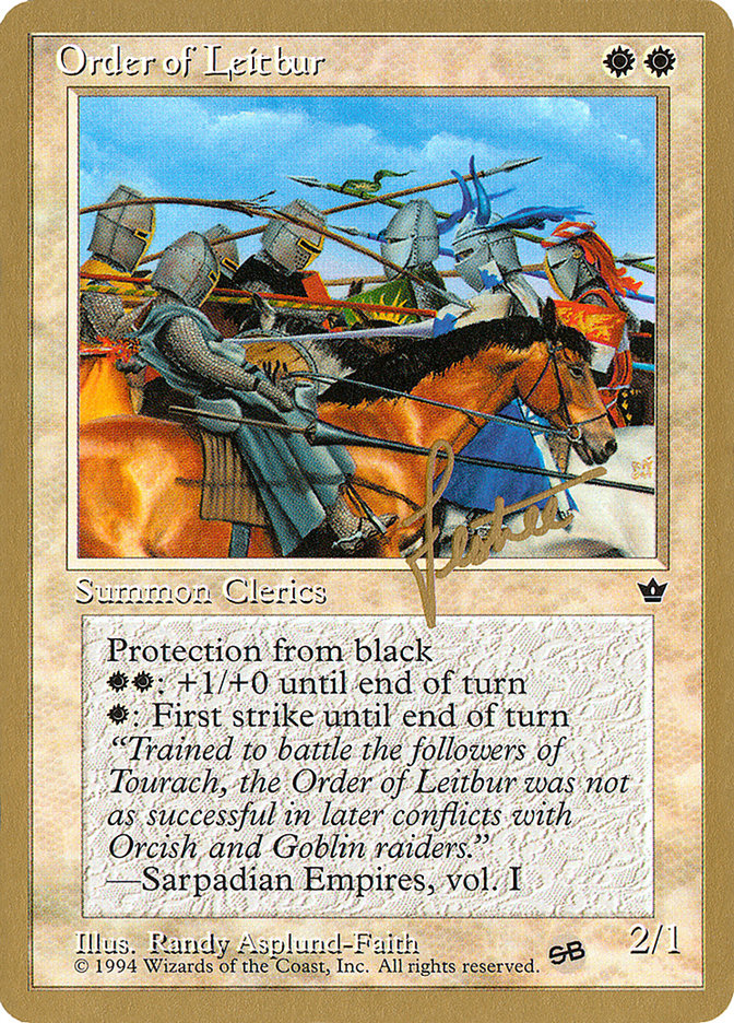 Order of Leitbur (Group) (Bertrand Lestree) (SB) [Pro Tour Collector Set] | Jack's On Queen