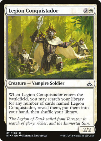 Legion Conquistador [Rivals of Ixalan] | Jack's On Queen