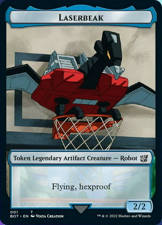 Powerstone // Laserbeak Double-Sided Token [The Brothers' War Tokens] | Jack's On Queen