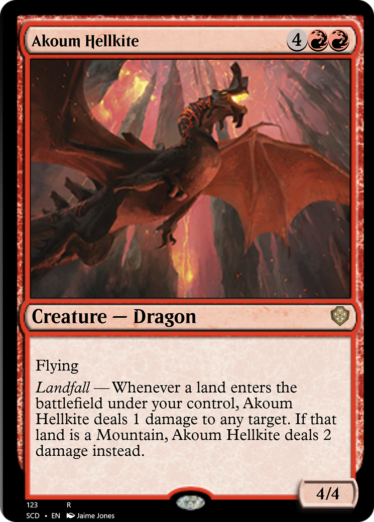 Akoum Hellkite [Starter Commander Decks] | Jack's On Queen