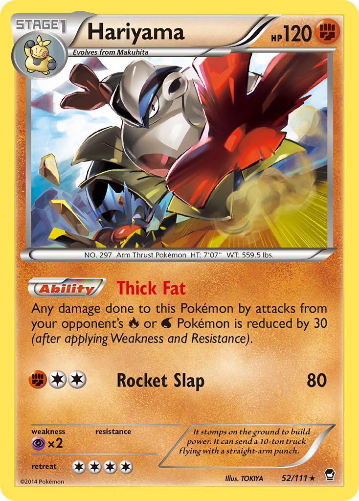 Hariyama (52/111) [XY: Furious Fists] | Jack's On Queen