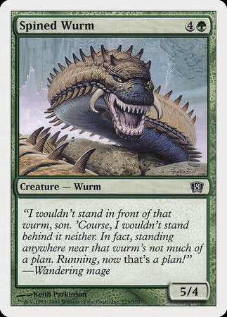 Spined Wurm [Eighth Edition] | Jack's On Queen