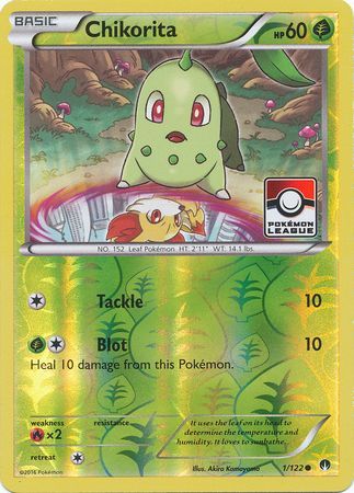 Chikorita (1/122) (League Promo) [XY: BREAKpoint] | Jack's On Queen