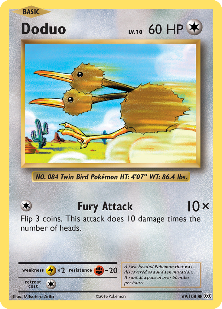 Doduo (69/108) [XY: Evolutions] | Jack's On Queen