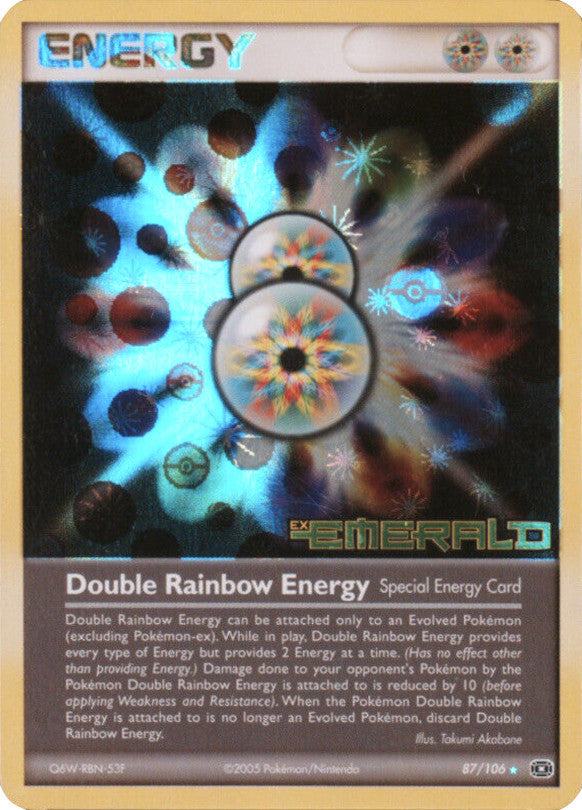 Double Rainbow Energy (87/106) (Stamped) [EX: Emerald] | Jack's On Queen