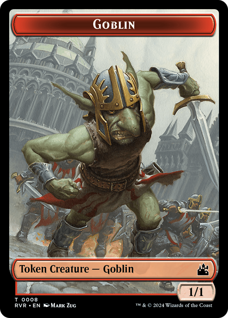 Goblin (0008) // Zombie Double-Sided Token [Ravnica Remastered Tokens] | Jack's On Queen