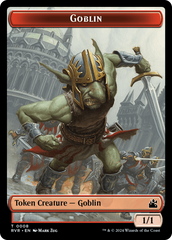 Goblin (0008) // Beast Double-Sided Token [Ravnica Remastered Tokens] | Jack's On Queen