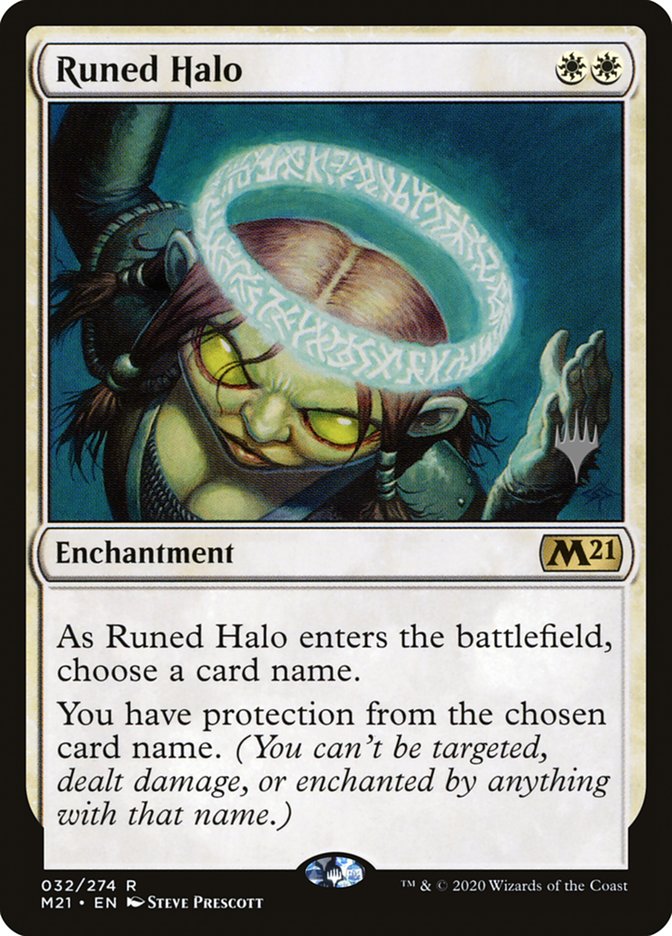 Runed Halo (Promo Pack) [Core Set 2021 Promos] | Jack's On Queen