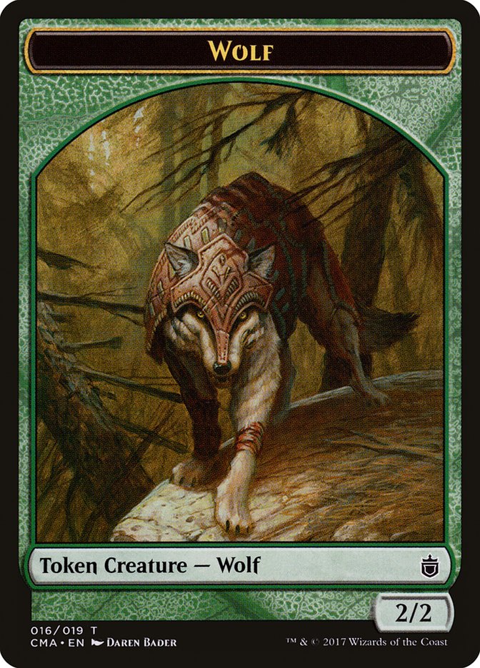 Wolf (016/019) [Commander Anthology Tokens] | Jack's On Queen