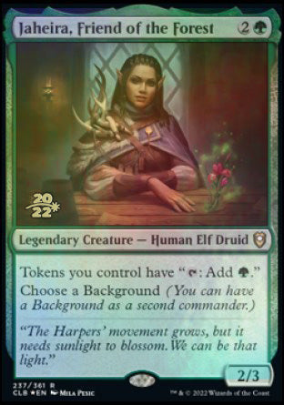 Jaheira, Friend of the Forest [Commander Legends: Battle for Baldur's Gate Prerelease Promos] | Jack's On Queen