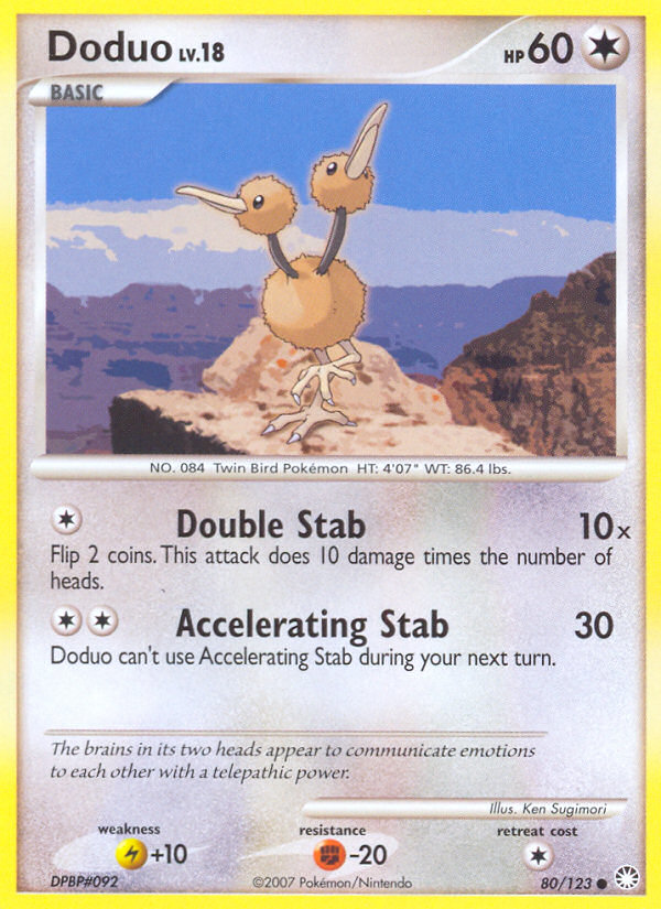 Doduo (80/123) [Diamond & Pearl: Mysterious Treasures] | Jack's On Queen