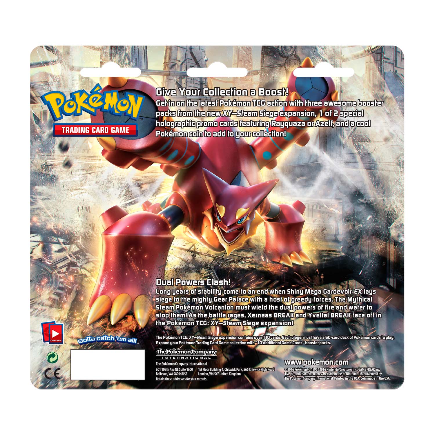 XY: Steam Siege - 3-Pack Blister (Azelf) | Jack's On Queen