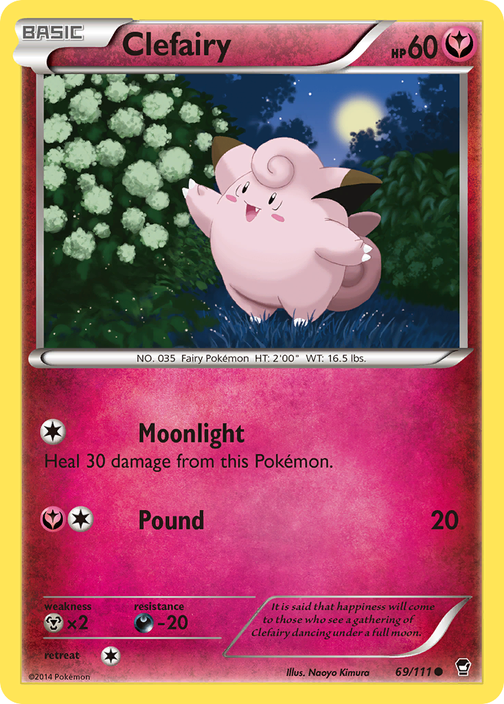 Clefairy (69/111) [XY: Furious Fists] | Jack's On Queen